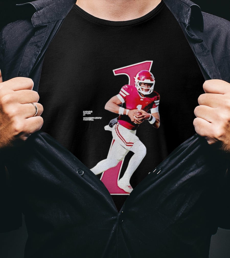 KaMario Taylor Number One Mississippi State Bulldogs Football T-Shirt
