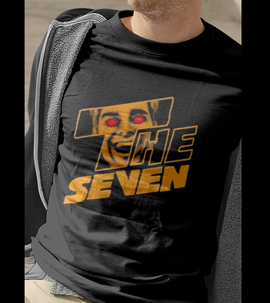 The Boys The Seven Homelander Red Eyes Yellow Face T-Shirt