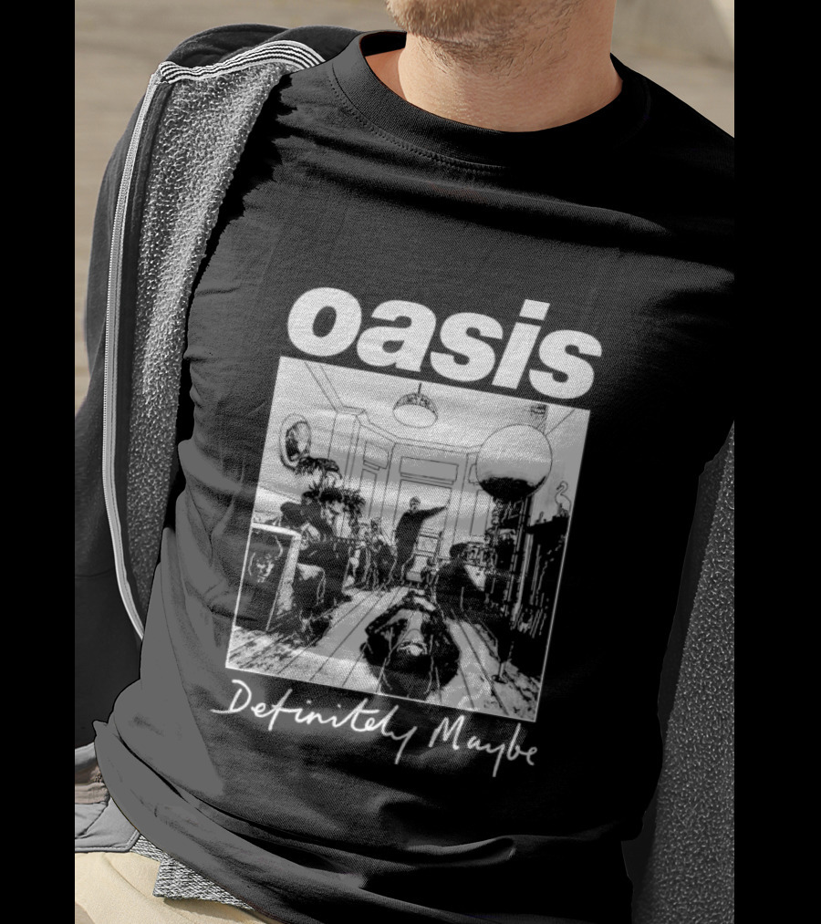 Oasis Definitely Maybe Album Cover 90s Music T-Shirt
