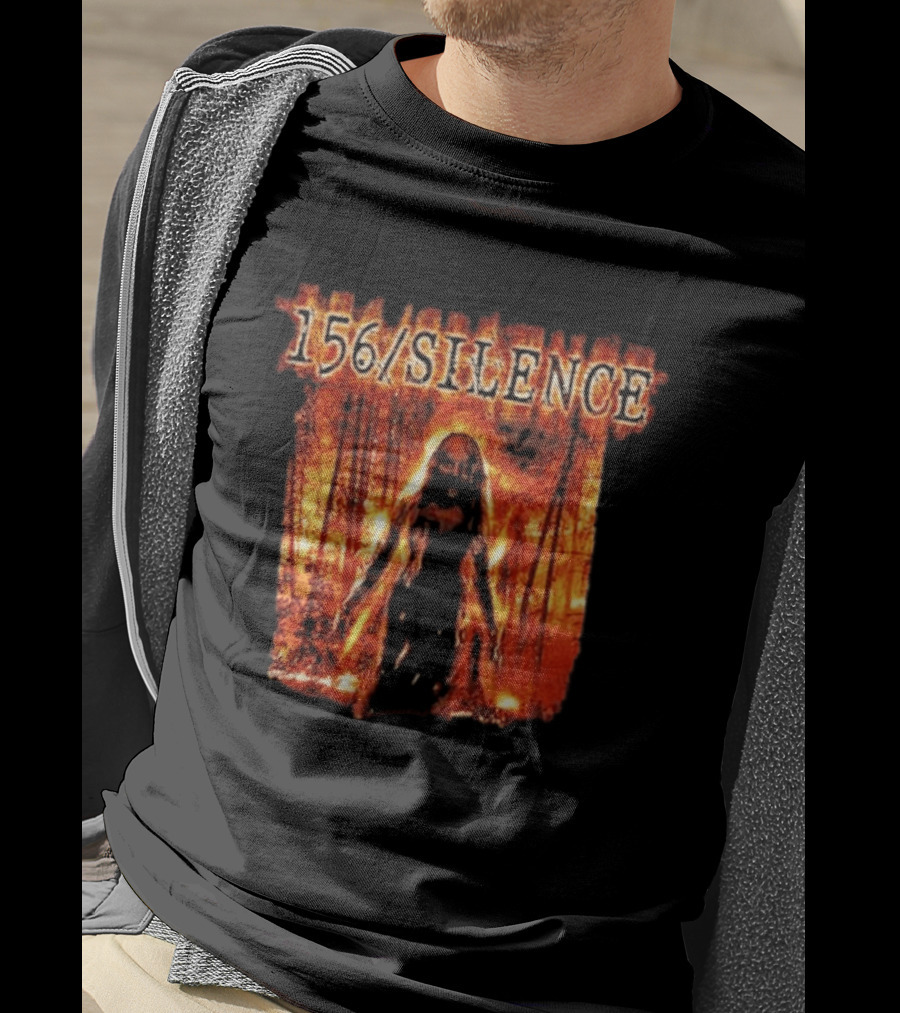156 Silence Control Burns Fiery Forest Scene T-Shirt