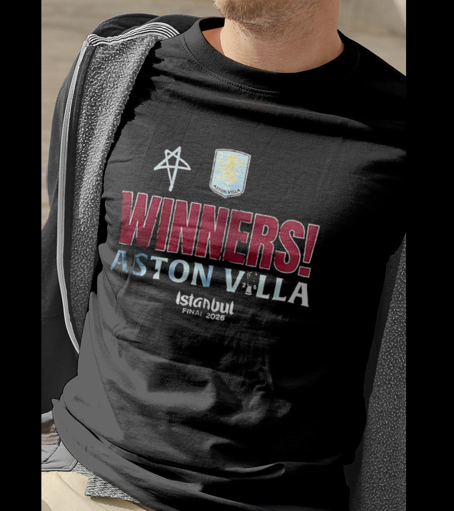 Aston Villa Winners UEFA Europa League Istanbul Final 2026 T-Shirt