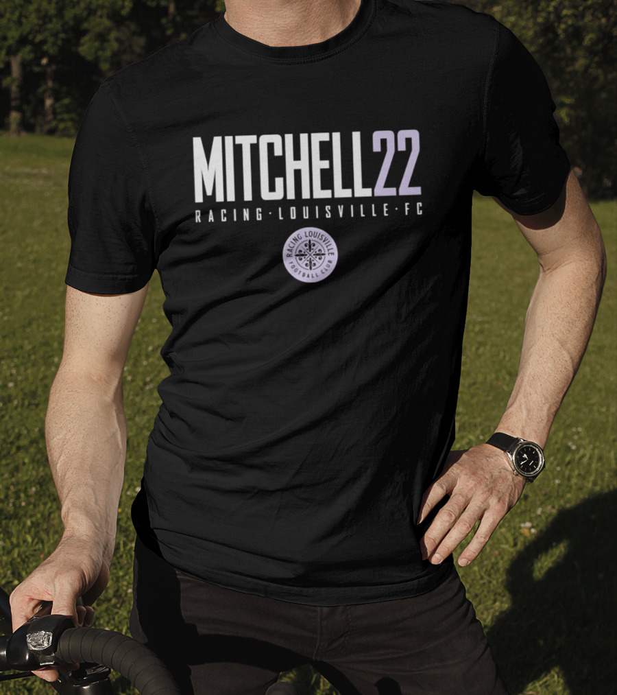 Mitchell 22 Racing Louisville FC Soccer Team Player T-Shirt
