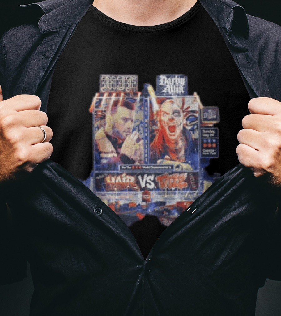 MJF Vs Darby Allin AEW World Championship Double Or Nothing 2026 May 24 Queens New York T-Shirt