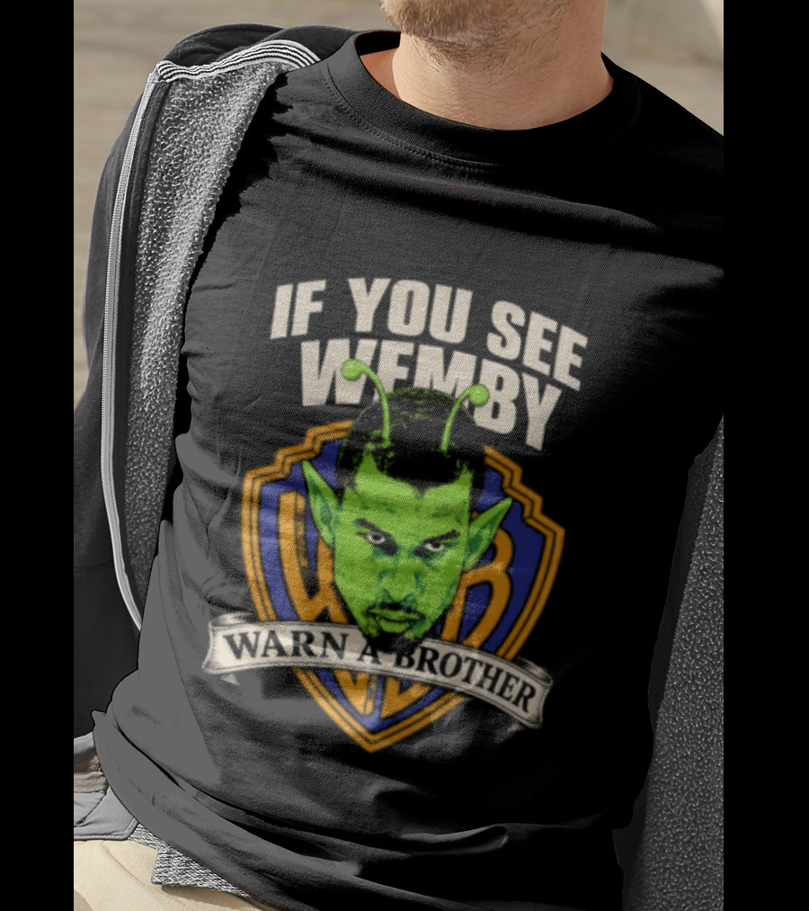 San Antonio Spurs Victor Wembanyama If You See Wemby Warn A Brother T-Shirt