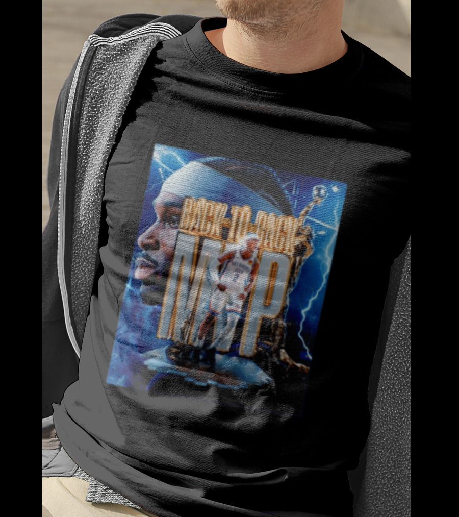 Shai Gilgeous Alexander Oklahoma City Back To Back MVP NBA Thunder T-Shirt