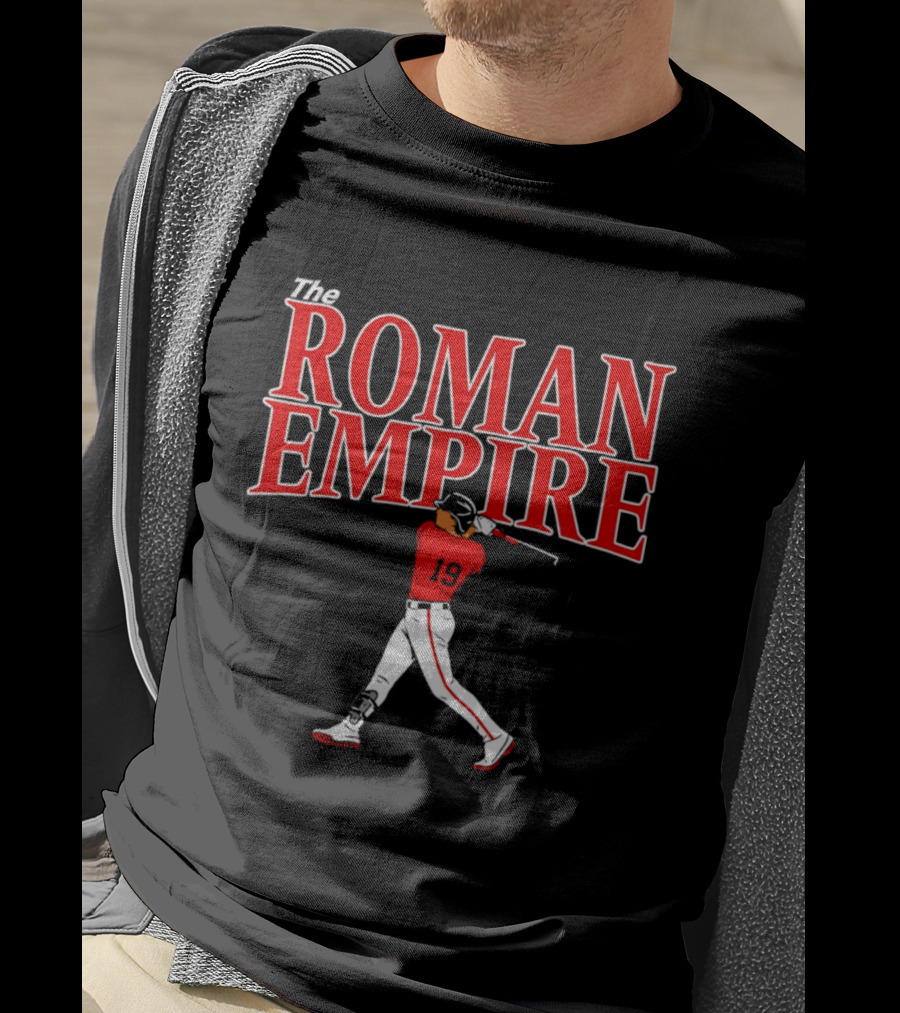 The Roman Empire Number 19 Red Baseball Boston T-Shirt