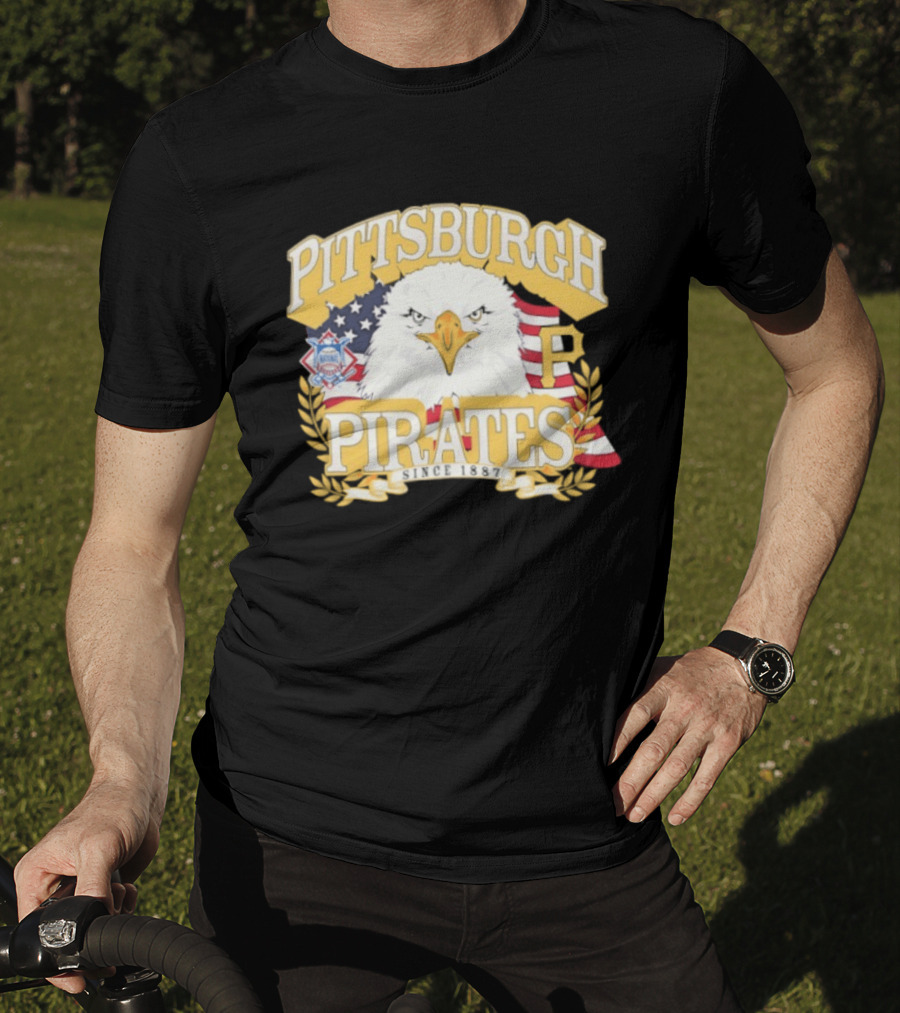 Pittsburgh Pirates National League Eagle America's 250th Anniversary Celebration T-Shirt