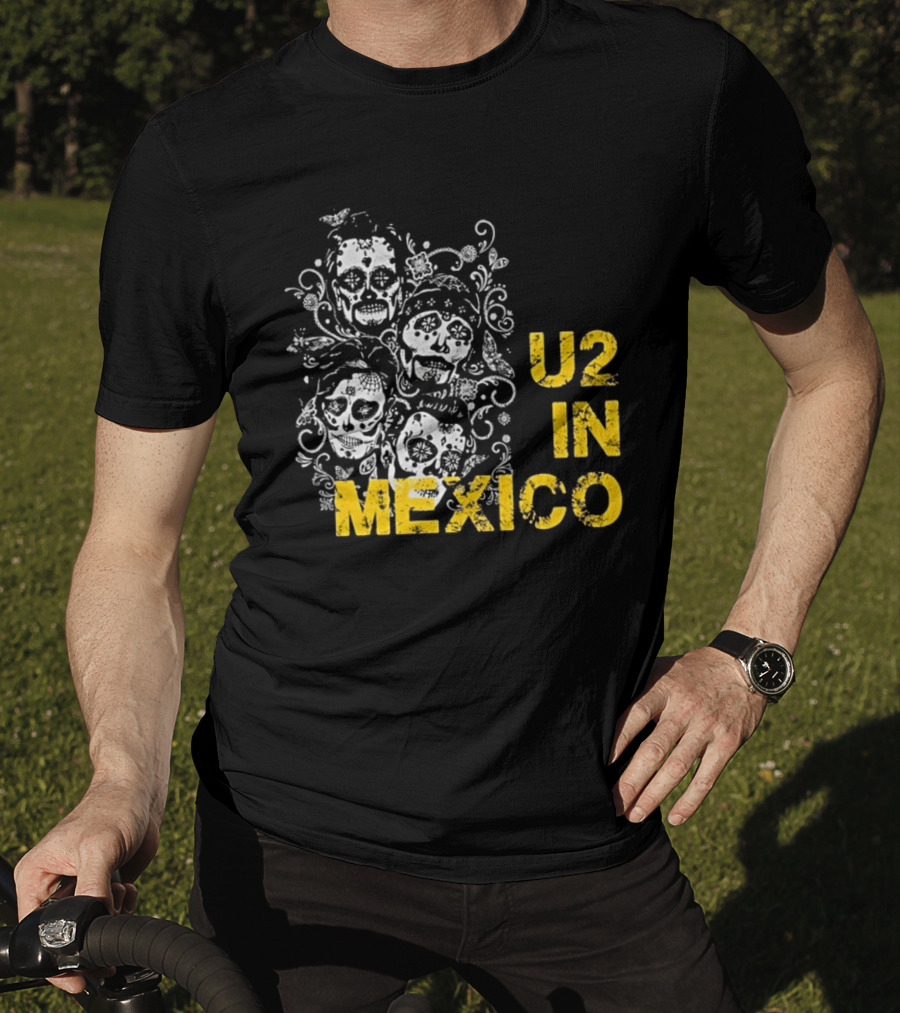 U2 In Mexico Day Of The Dead Skeleton T-Shirt