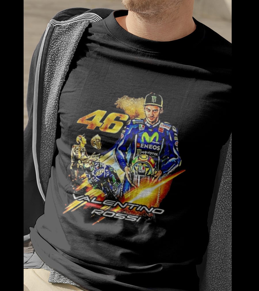 Valentino Rossi 46 MotoGP Eneco Monster Racing Legend T-Shirt
