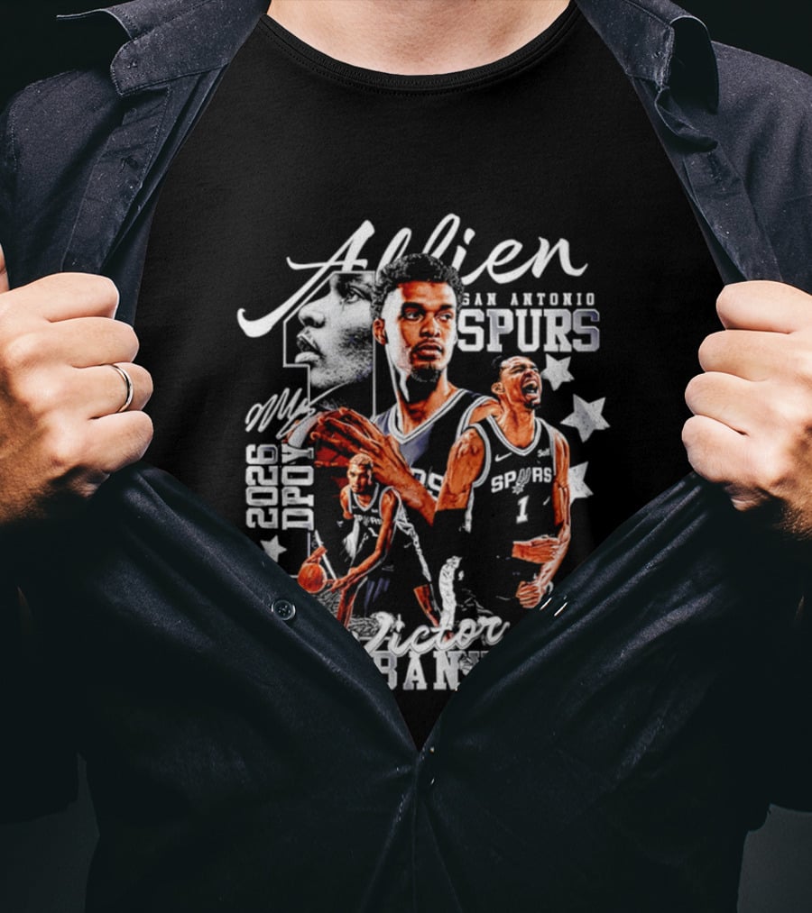Victor Wembanyama Alien San Antonio Spurs 2026 DPOY T-Shirt