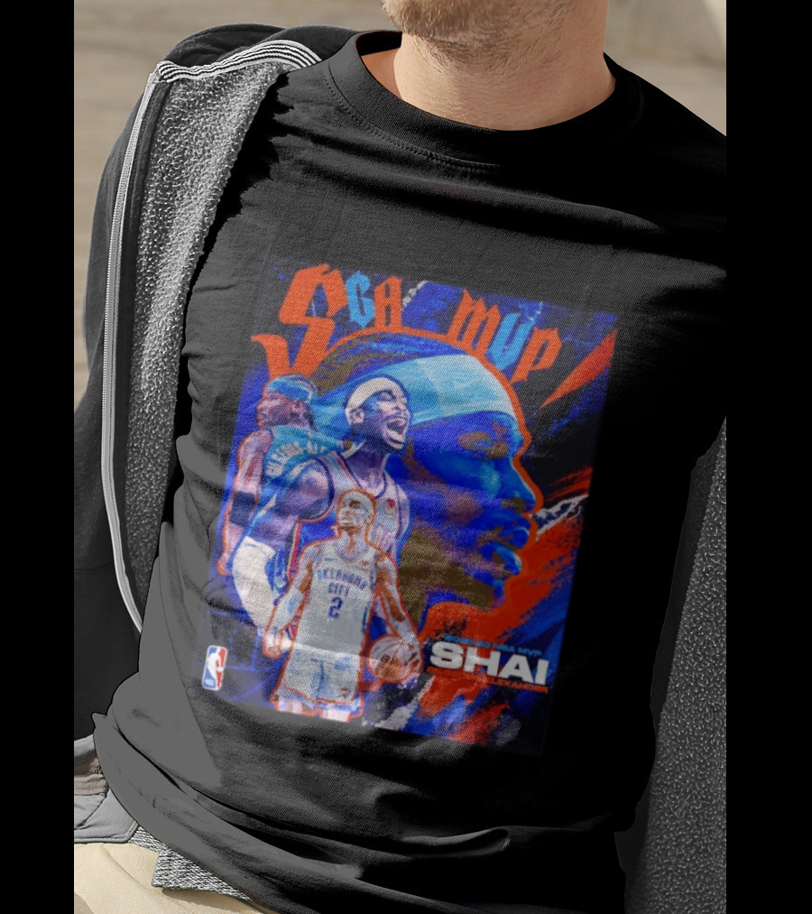 SGA MVP Shai Gilgeous Alexander Oklahoma City 2025 26 NBA MVP T-Shirt