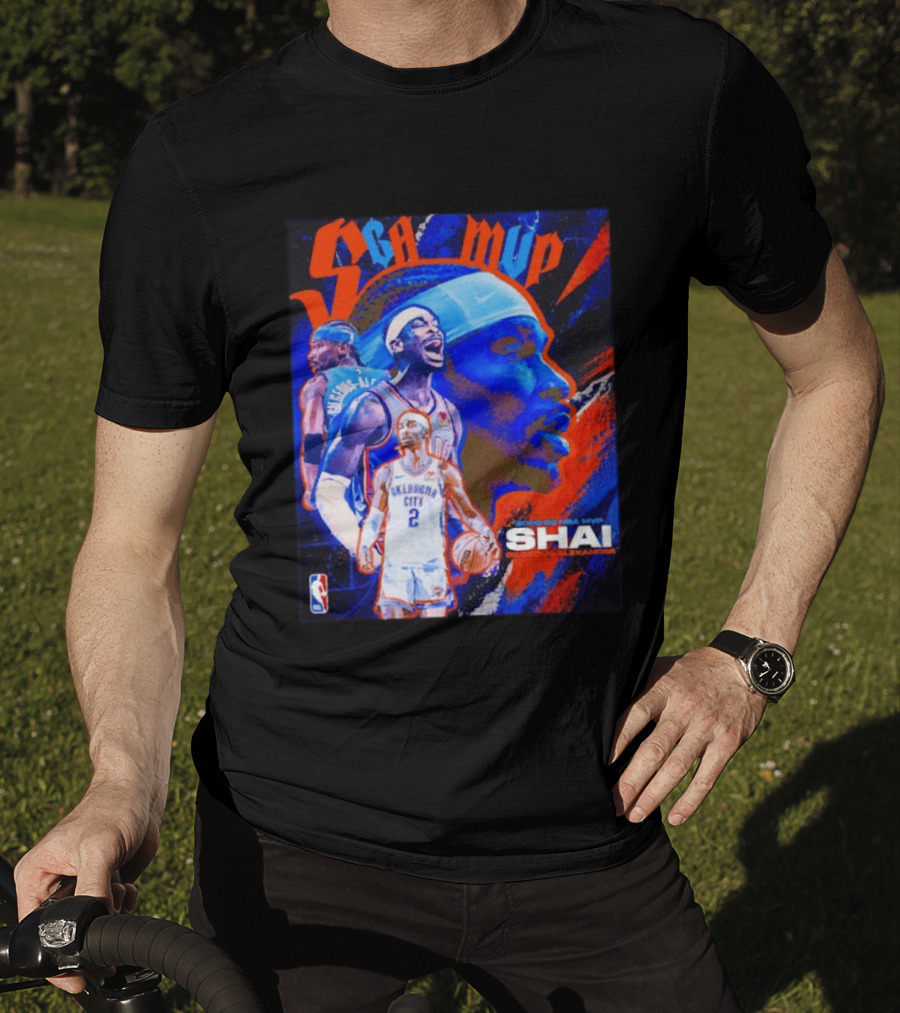 SGA MVP Shai Gilgeous Alexander Oklahoma City 2025 26 NBA MVP T-Shirt