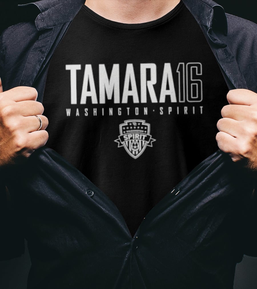 Tamara 16 Washington Spirit NWSL Soccer Team Player Name Number T-Shirt