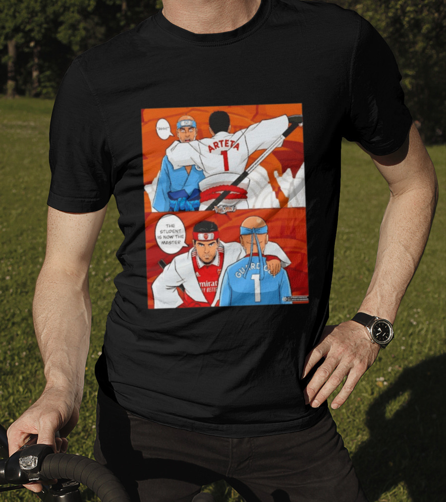 Arteta Vs Guardiola Student Becomes Master Martial Arts Showdown T-Shirt