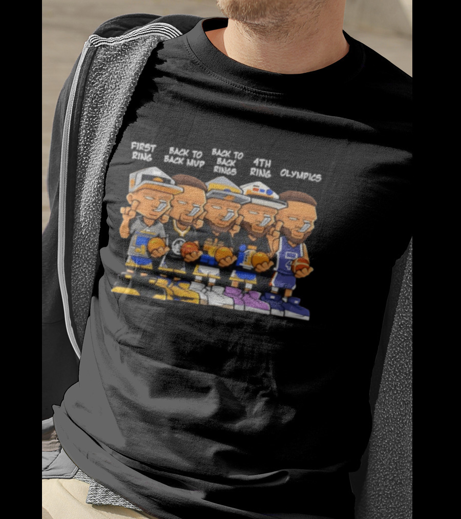 First Ring Back To Back MVPs Back To Back Rings 4th Ring Olympics Career T-Shirt
