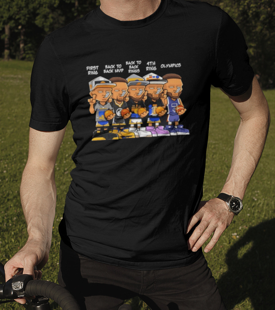 First Ring Back To Back MVPs Back To Back Rings 4th Ring Olympics Career T-Shirt