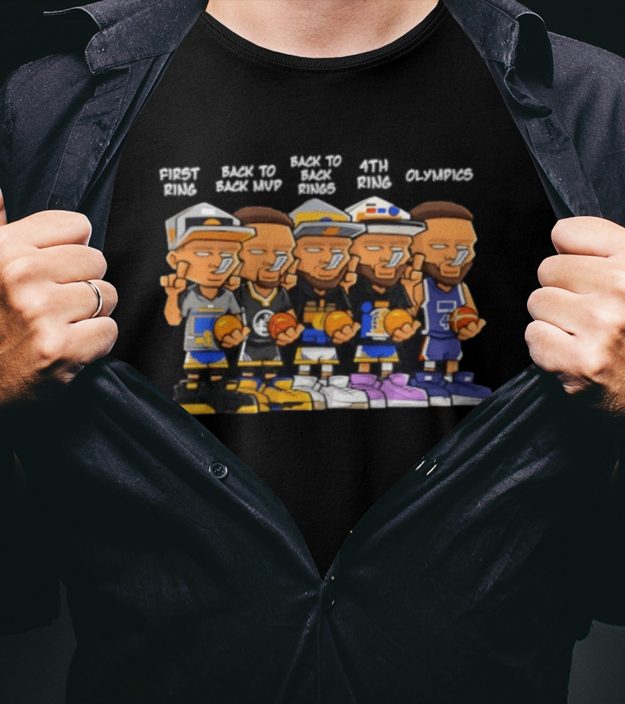 First Ring Back To Back MVPs Back To Back Rings 4th Ring Olympics Career T-Shirt