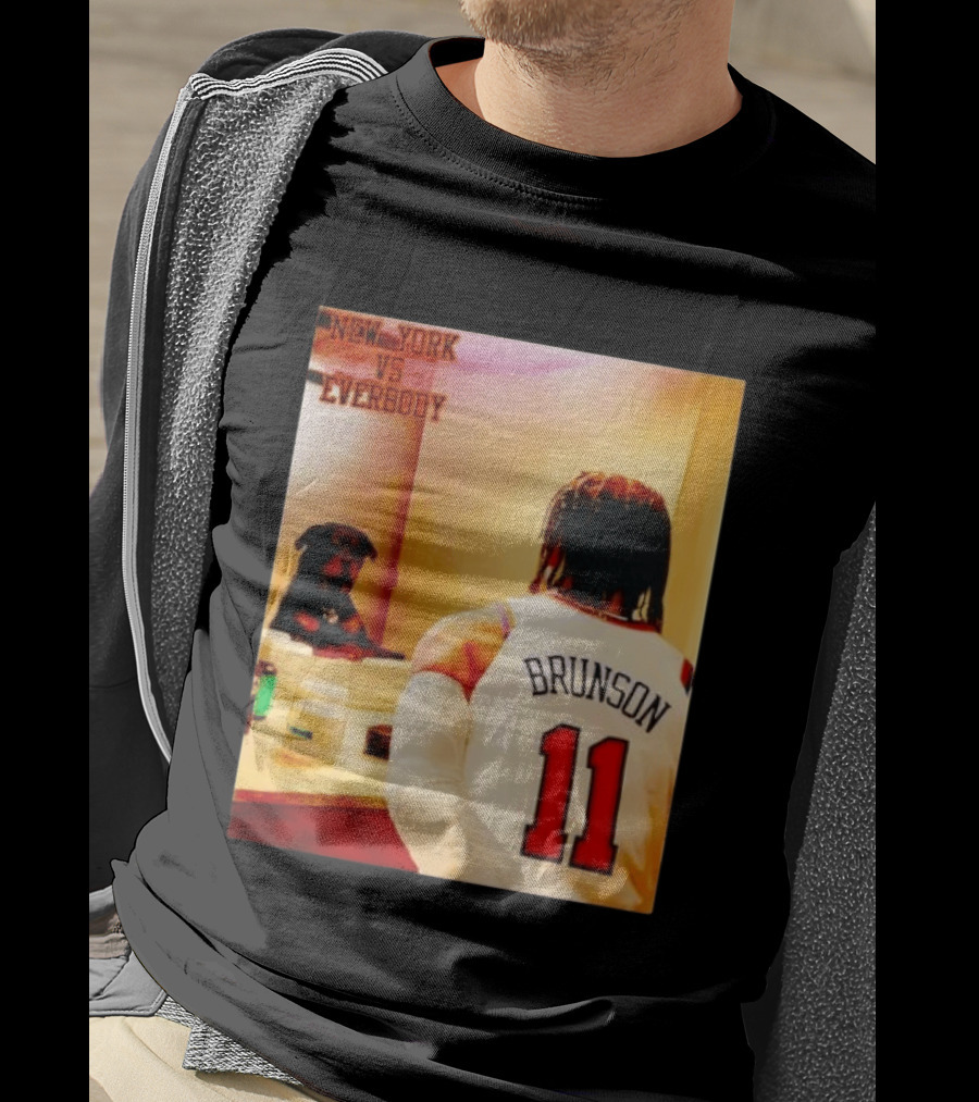 New York Vs Everybody Brunson 11 Mirror Dog T-Shirt
