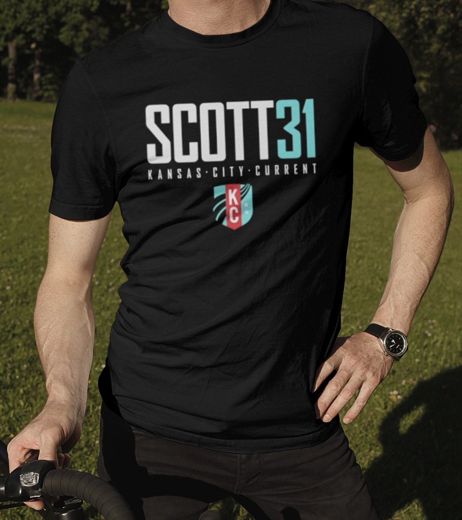Scott 31 Kansas City Current NWSL KC Shield T-Shirt