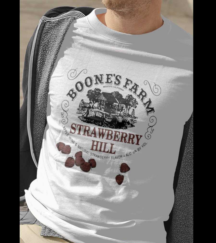 Boone's Farm Strawberry Hill Apple Wine Natural Strawberry Flavor Alc 9% By Vol T-Shirt