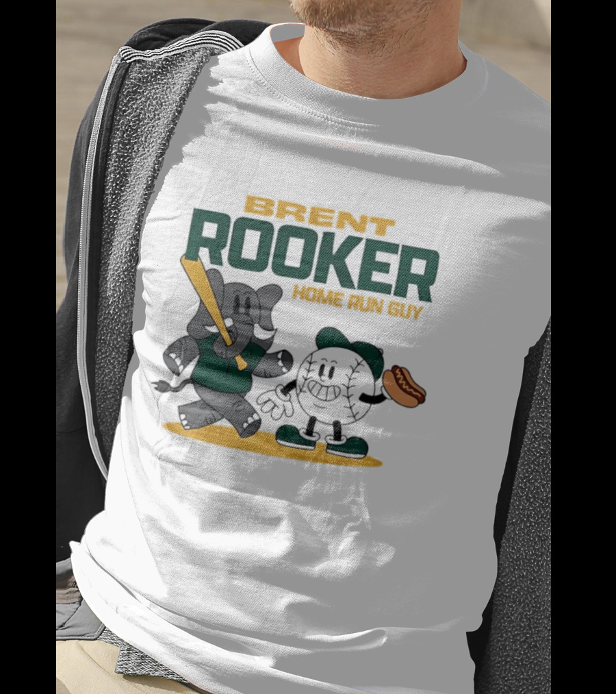 Brent Rooker Oakland Athletics Home Run Guy Elephant Baseball Hotdog T-Shirt