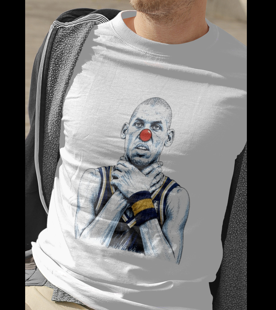 Reggie Miller Clown Nose NBA Parody Thunder Spurs T-Shirt