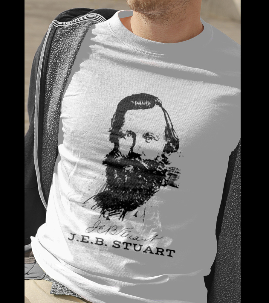 General J.E.B. Stuart Portrait Signature T-Shirt