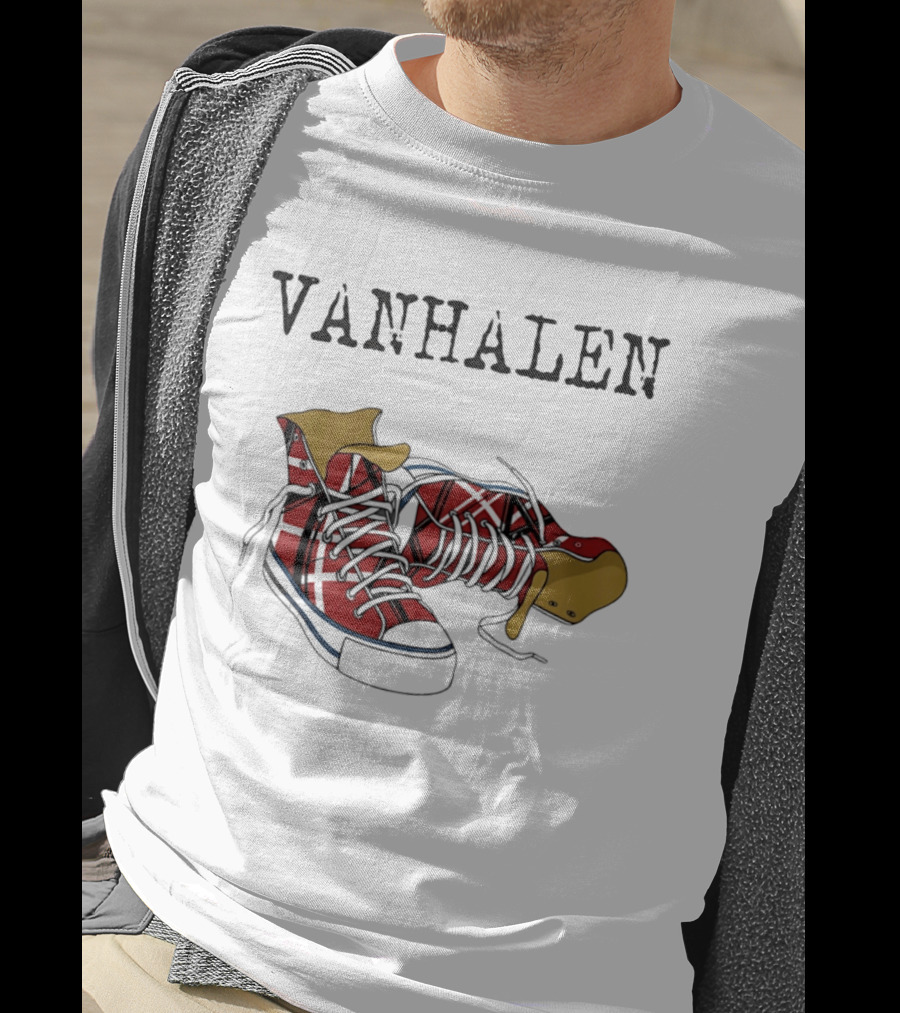 Van Halen Right Here Right Now Tour Red Sneakers T-Shirt