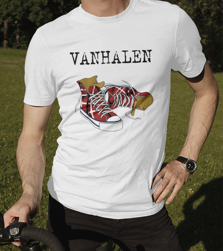 Van Halen Right Here Right Now Tour Red Sneakers T-Shirt