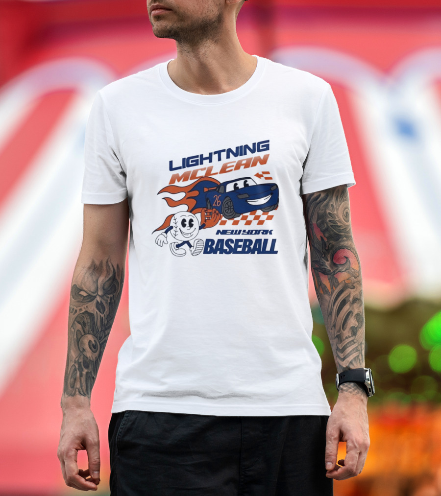 Lightning McLean 26 New York Baseball Players T-Shirt