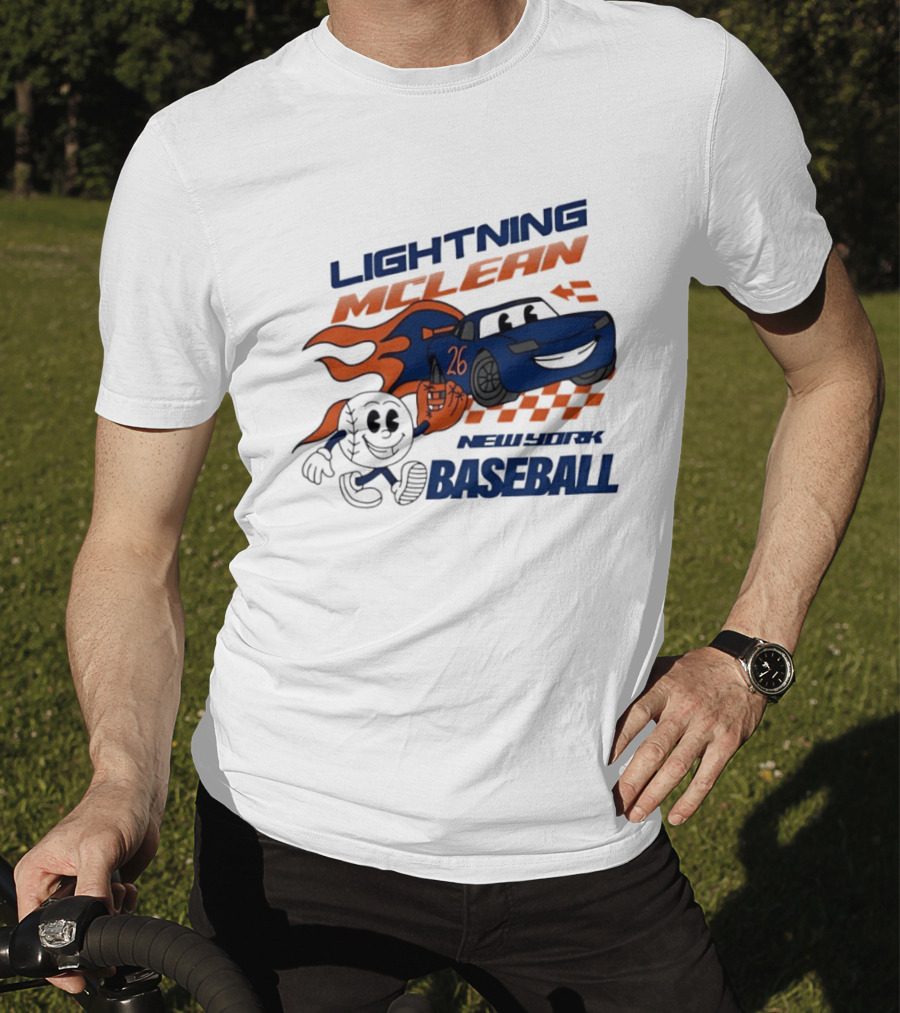 Lightning McLean 26 New York Baseball Players T-Shirt