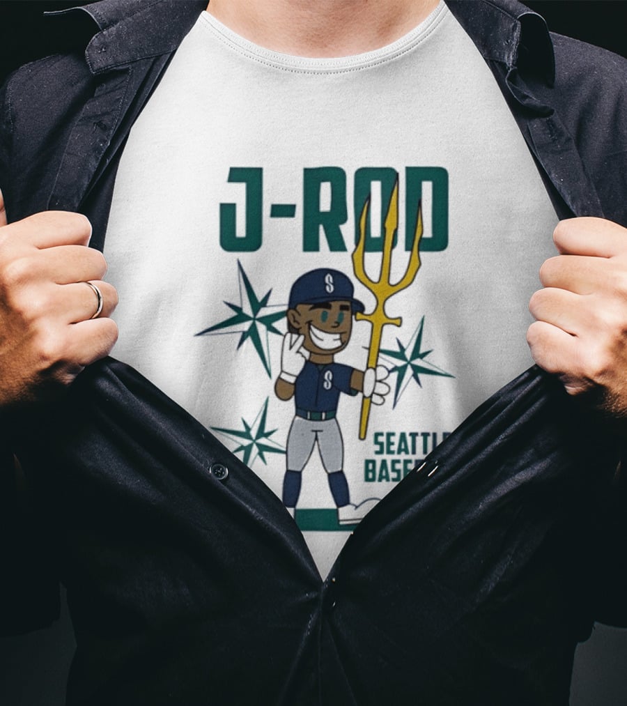 Julio Rodríguez J Rod Seattle Baseball MLB Players Mariners T-Shirt