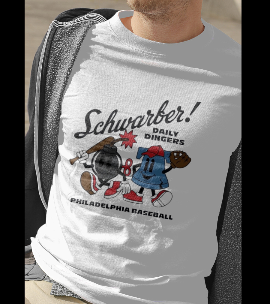 Schwarber Daily Dingers Philadelphia Baseball T-Shirt