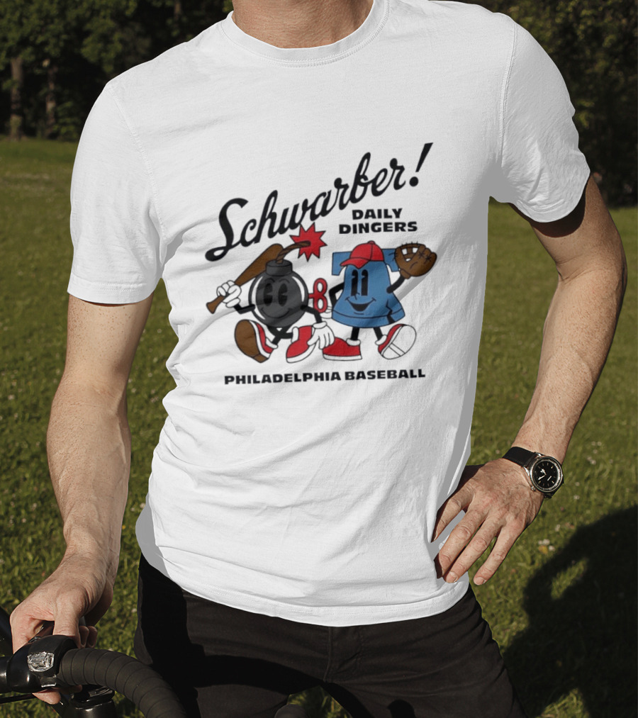 Schwarber Daily Dingers Philadelphia Baseball T-Shirt