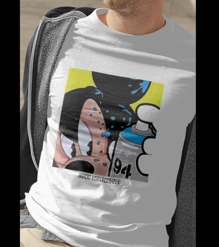 Mickey Mouse Disney Wonderful 84 Spray Paint T-Shirt