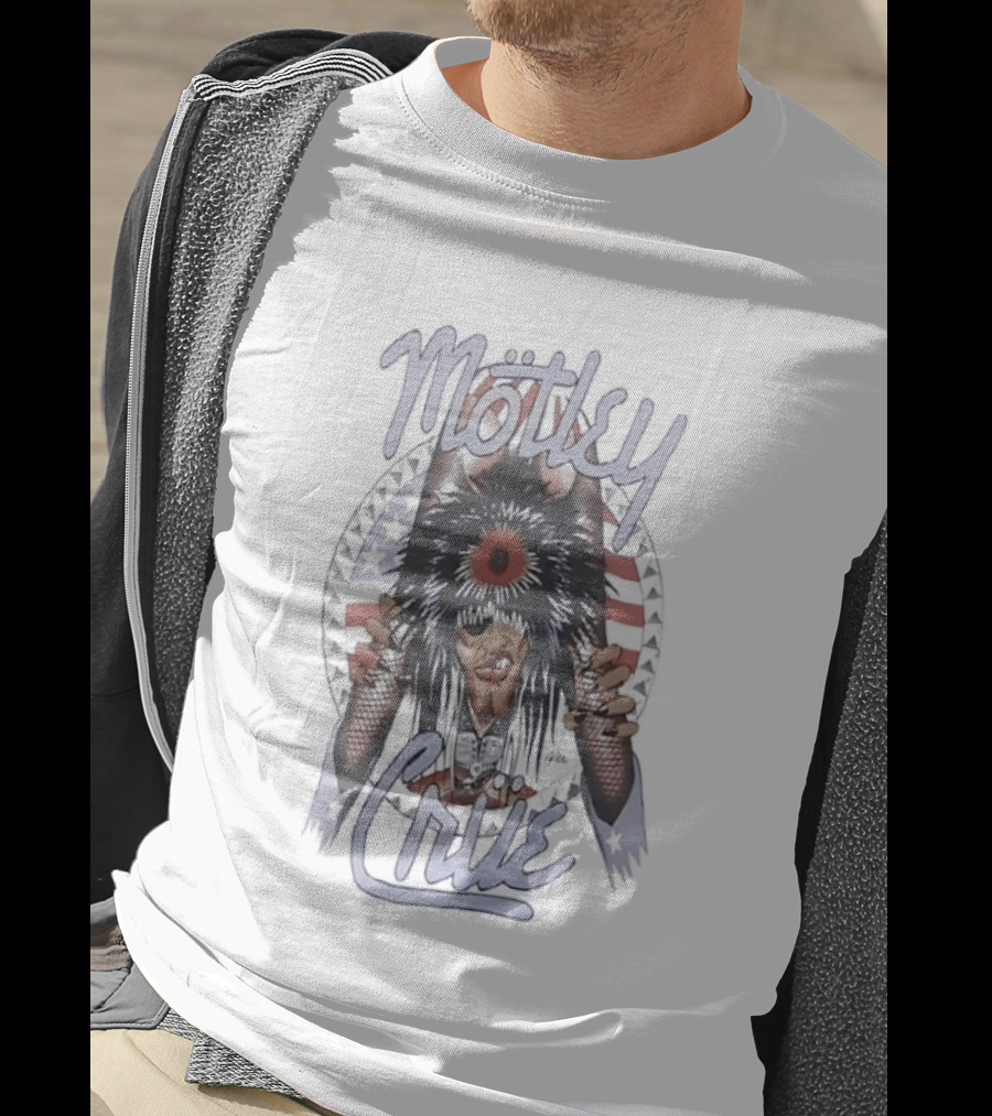 Mötley Crüe Tyler America 1989 Copyright Inc Vintage Style Rock Band Tour T-Shirt
