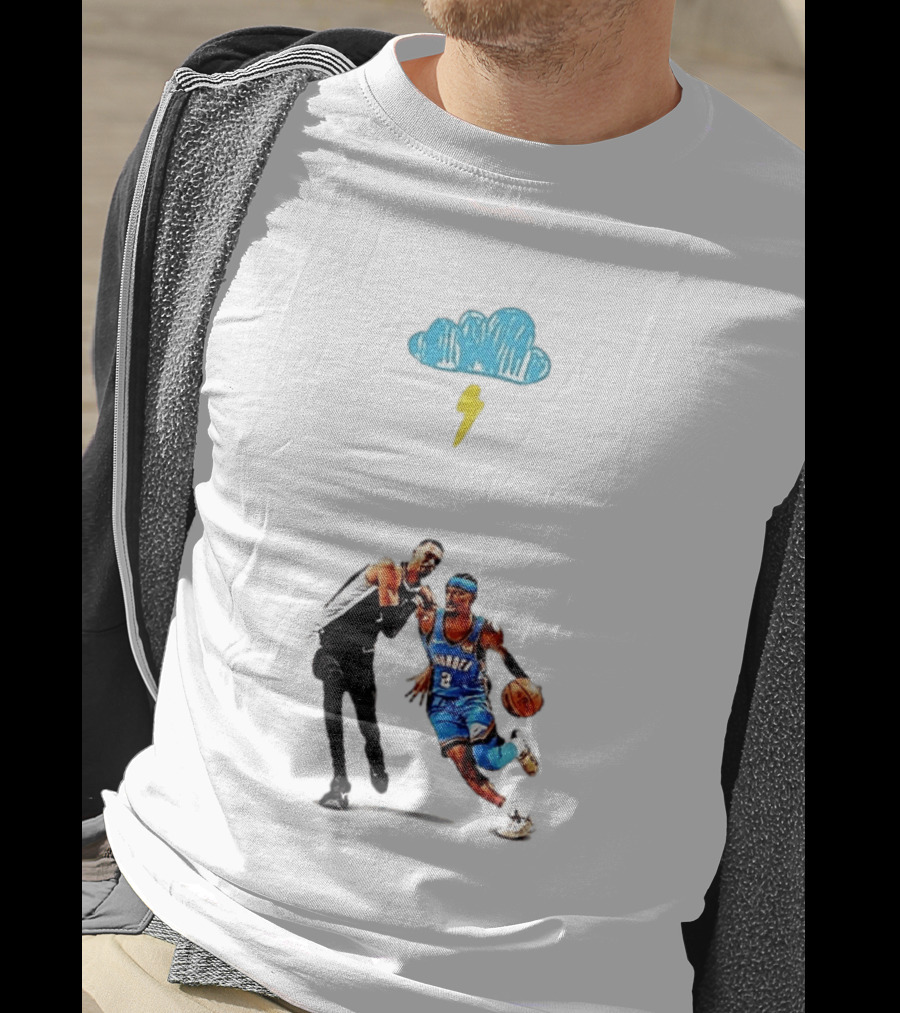 Shai Gilgeous Alexander Oklahoma City Thunder Keldon Johnson San Antonio Spurs Basketball Matchup T-Shirt