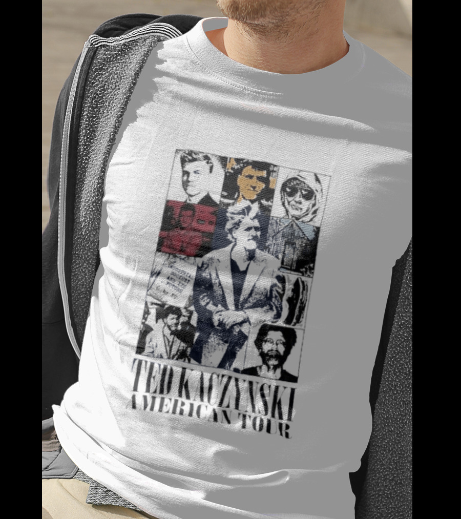 Ted Kaczynski American Tour Collage T-Shirt