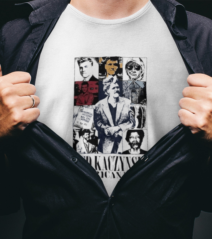 Ted Kaczynski American Tour Collage T-Shirt