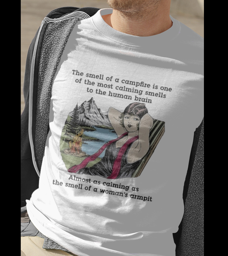 Campfire Calming Scent Vintage Relaxation Nature Bliss T-Shirt