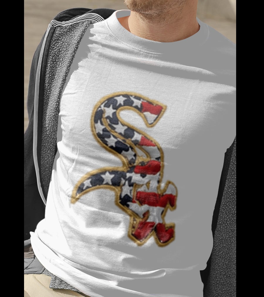 America 250th Anniversary White Sox Hat Patriotic Stars And Stripes T-Shirt