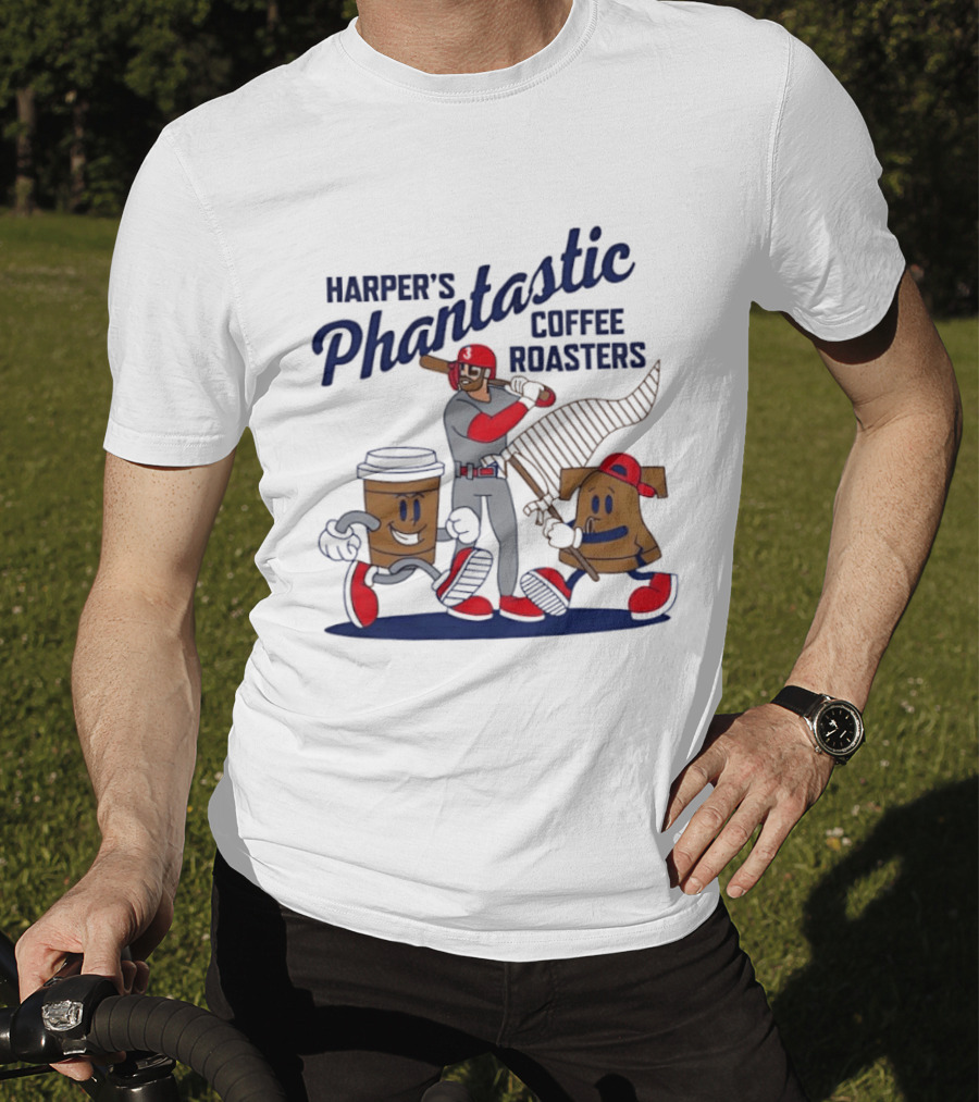 Bryce Harper Philadelphia Phillies MLB Harpers Phantastic Coffee Roasters Baseball T-Shirt