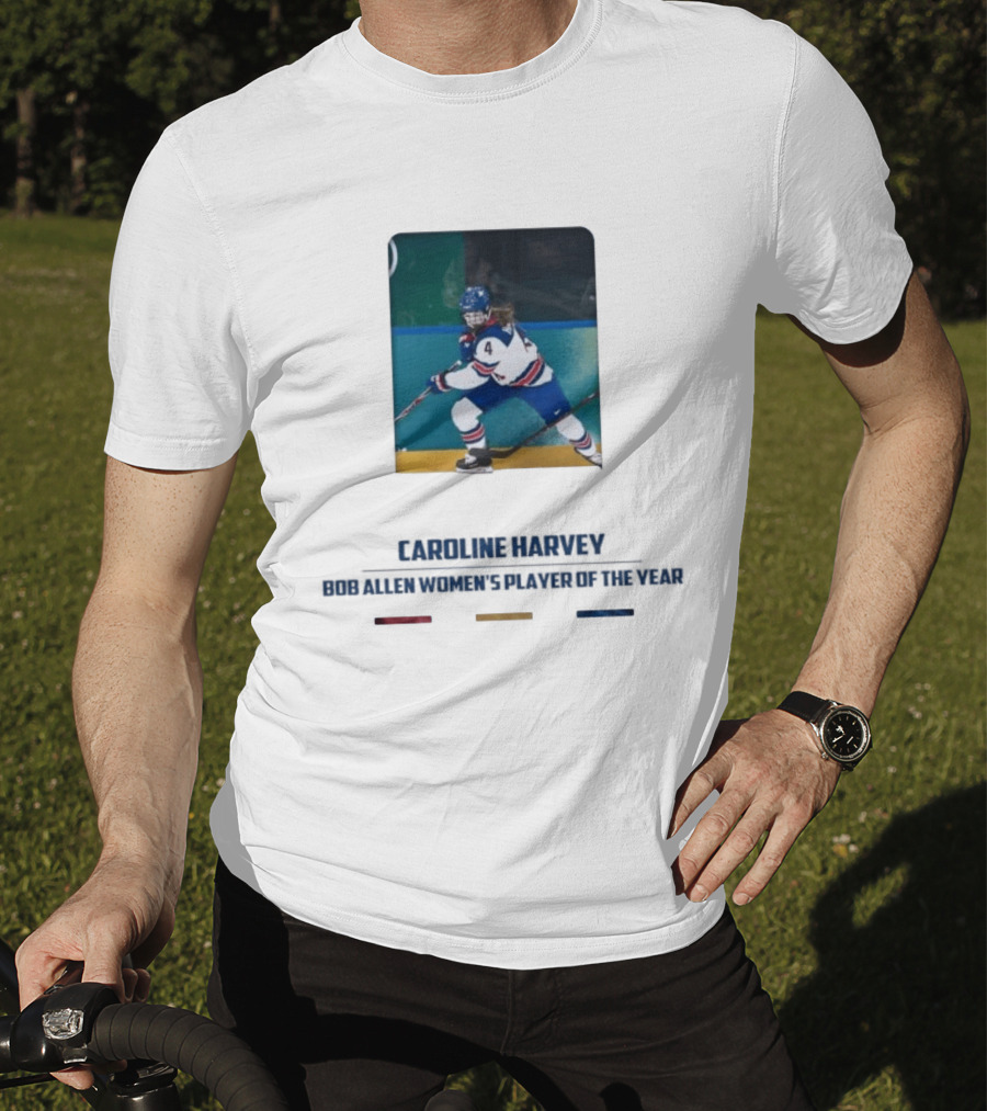 Caroline Harvey Bob Allen Women's Player Of The Year Ice Hockey USA Team 4 T-Shirt