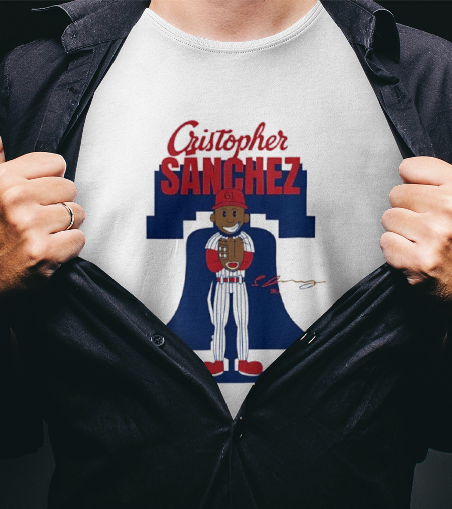 Cristopher Sanchez Philadelphia Phillies MLB Player Number 61 T-Shirt