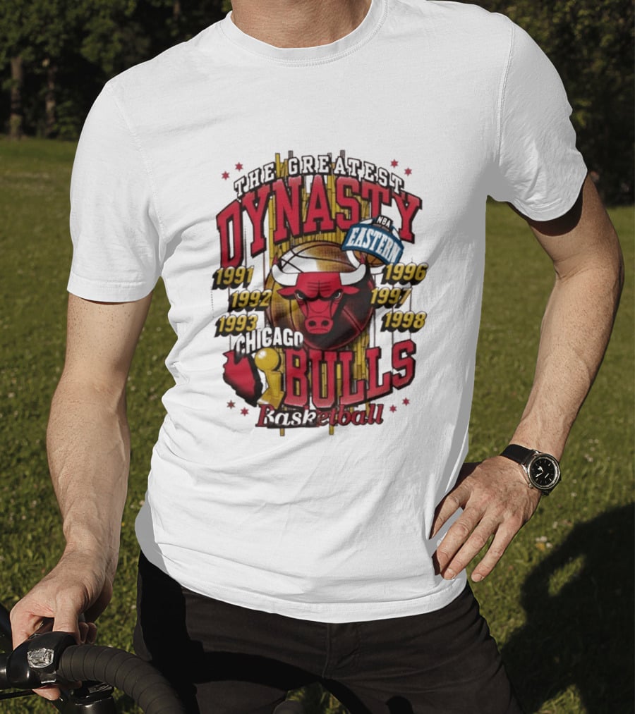 The Greatest Dynasty Chicago Bulls Basketball 1991 1998 NBA Eastern Champs T-Shirt