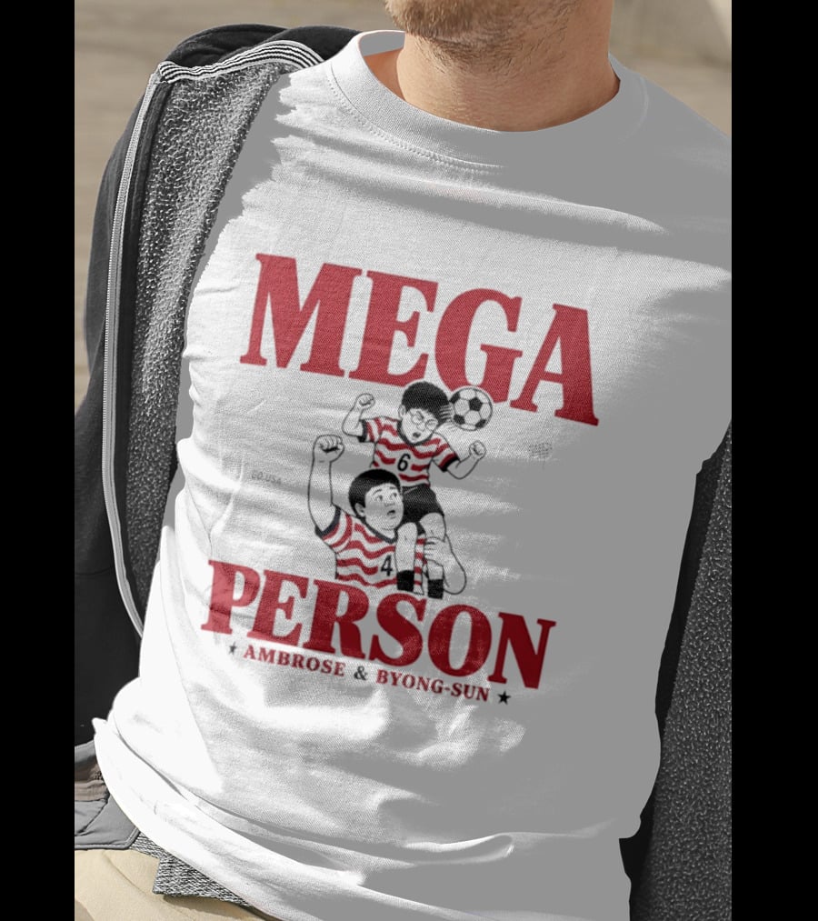 Mega Person Go USA Ambrose Byong Sun Soccer Duo T-Shirt