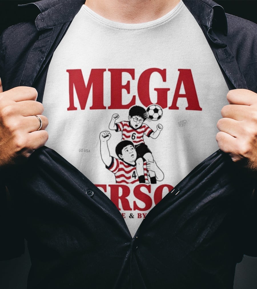 Mega Person Go USA Ambrose Byong Sun Soccer Duo T-Shirt