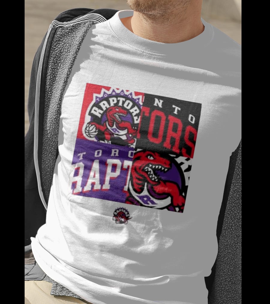Toronto Raptors NBA Block Team Logo Graphic Raptors Basketball T-Shirt