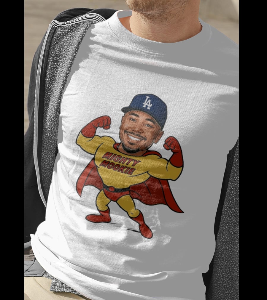 Mookie Betts Los Angeles Dodgers Mighty Mookie Superman T-Shirt