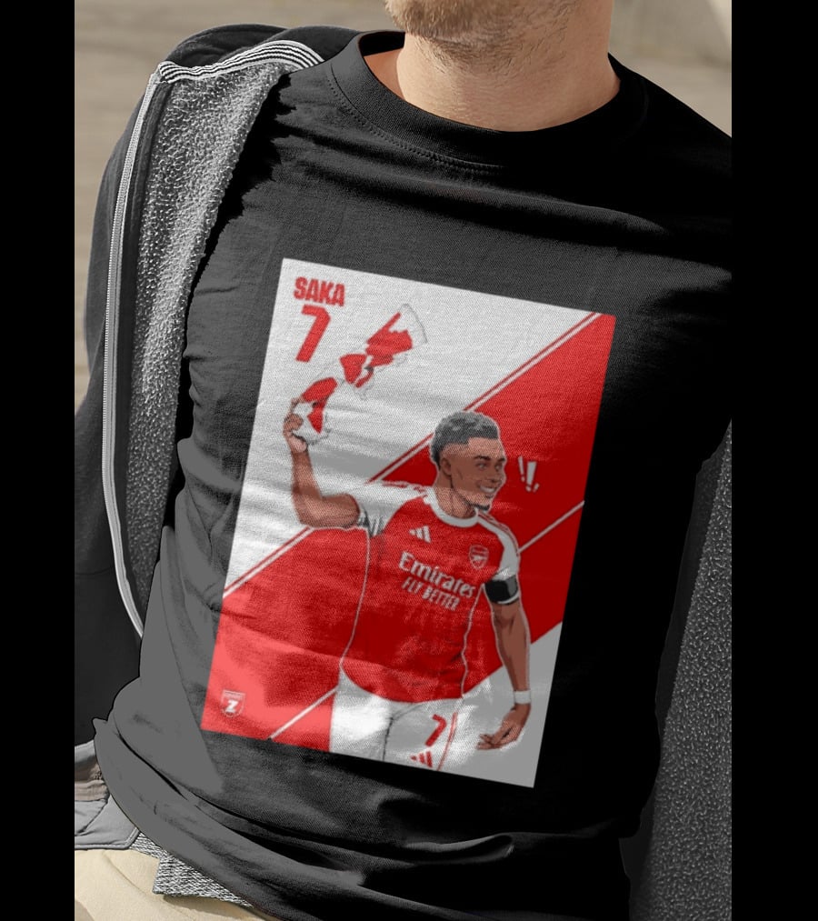 Arsenal F.C. Bukayo Saka 7 Starboy Emirates Fly Better T-Shirt